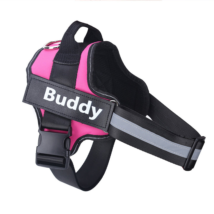 Colete Peitoral Personalizado para Cães – Antipuxão, Ajustável, Refletivo e Respirável | Ideal para Cães Pequenos e Grandes