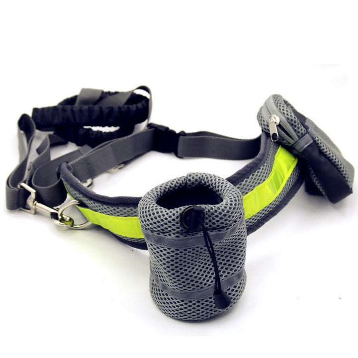 Trela de Passeio Ajustável Mãos Livres para Cães – Conforto e Liberdade para Você e Seu Pet!