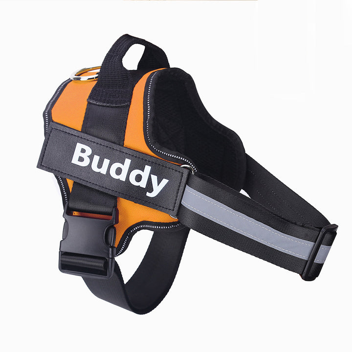 Colete Peitoral Personalizado para Cães – Antipuxão, Ajustável, Refletivo e Respirável | Ideal para Cães Pequenos e Grandes