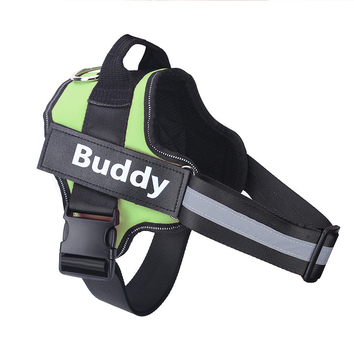 Colete Peitoral Personalizado para Cães – Antipuxão, Ajustável, Refletivo e Respirável | Ideal para Cães Pequenos e Grandes