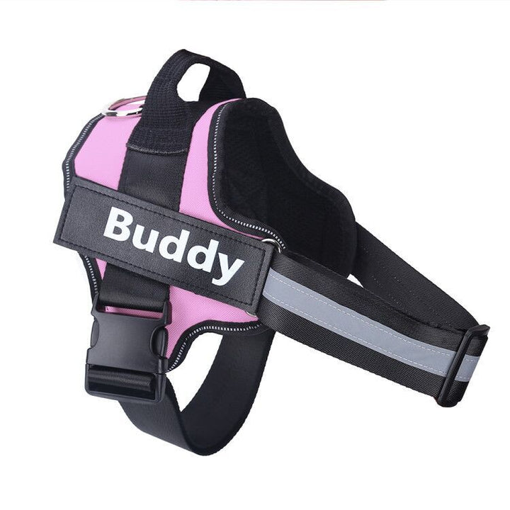 Colete Peitoral Personalizado para Cães – Antipuxão, Ajustável, Refletivo e Respirável | Ideal para Cães Pequenos e Grandes