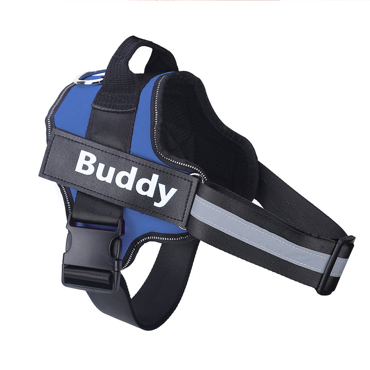 Colete Peitoral Personalizado para Cães – Antipuxão, Ajustável, Refletivo e Respirável | Ideal para Cães Pequenos e Grandes