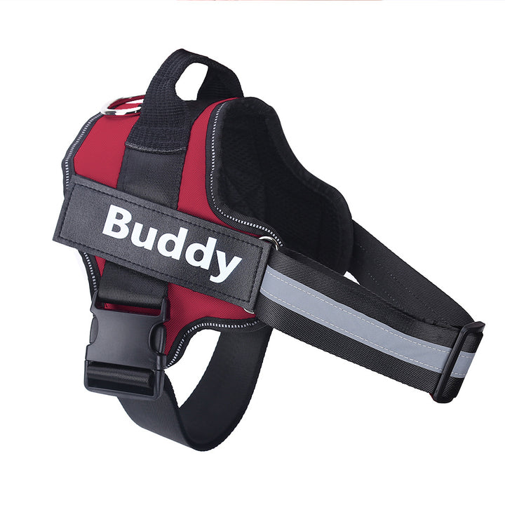 Colete Peitoral Personalizado para Cães – Antipuxão, Ajustável, Refletivo e Respirável | Ideal para Cães Pequenos e Grandes