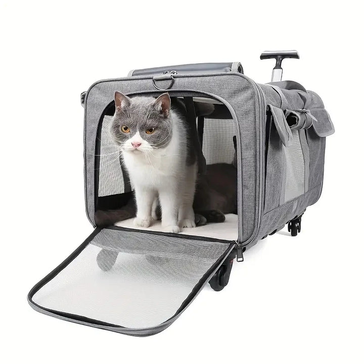Mala Trolley para Animais de Estimação Extra Grande.