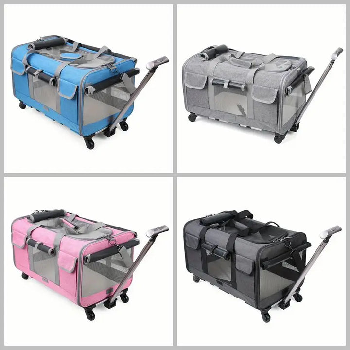 Mala Trolley para Animais de Estimação Extra Grande.