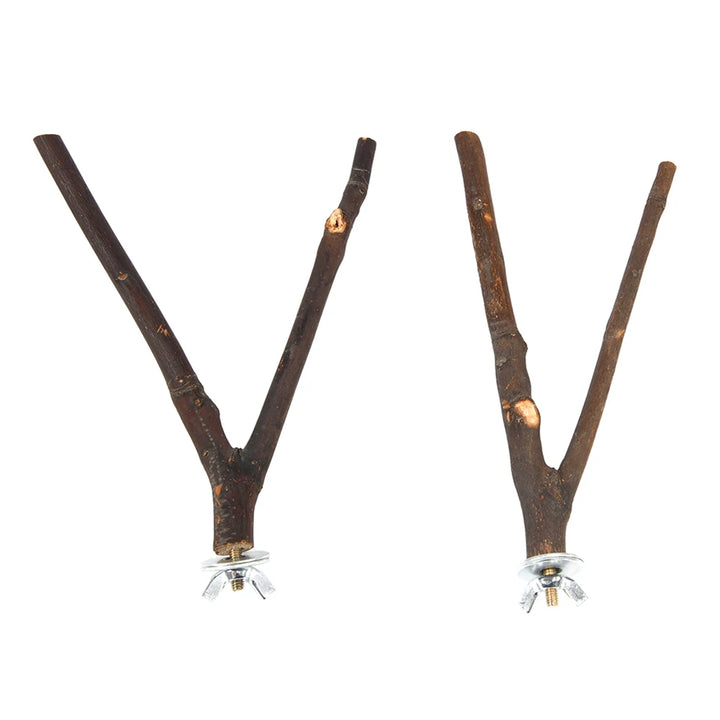 Poleiro Natural de Madeira para Pássaros – 16cm