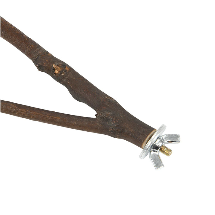 Poleiro Natural de Madeira para Pássaros – 16cm