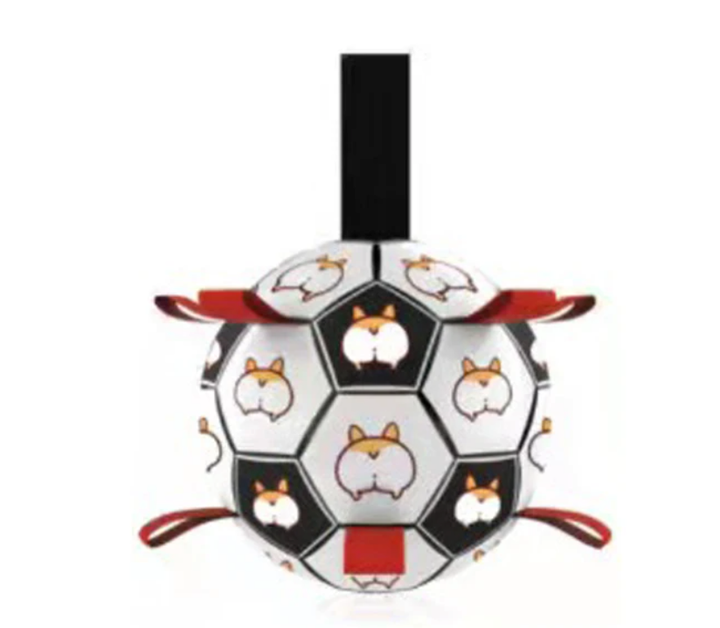 Bola com Alças para Cachorros – Brinquedo Resistente e Divertido para Médios e Grandes