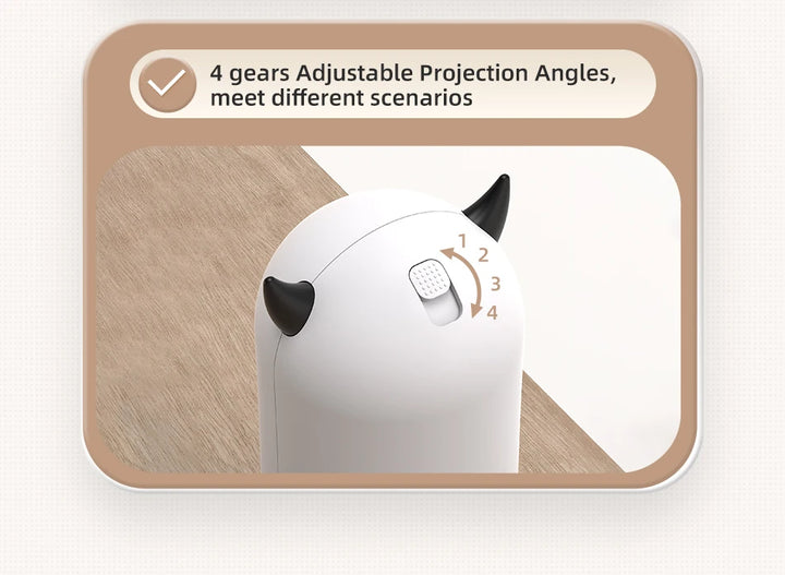 Diversão Inteligente para Pets – Laser Automático ROJECO, Brinquedo Portátil para Gatos e Cães