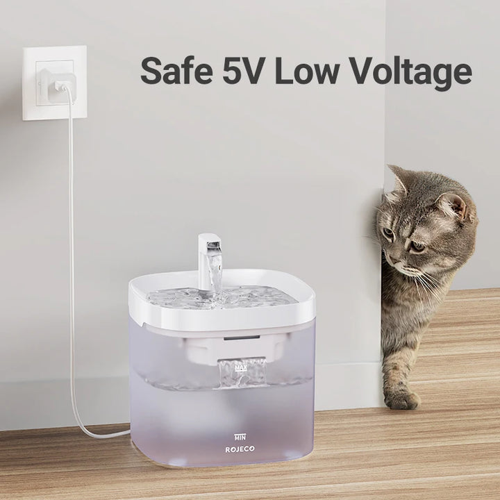 Fonte Inteligente  de Água para Gatos – Bebedouro Automático para Animais de Estimação (Gatos e Cães), com Filtro Purificador de Água Recirculante