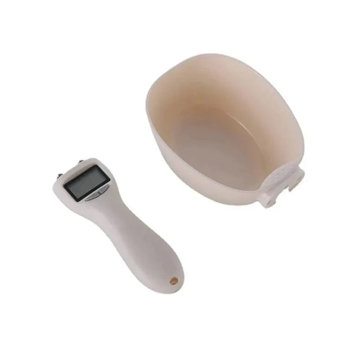 Colher Medidora Digital para Ração — Balança Inteligente com Display LCD para Cães e Gatos