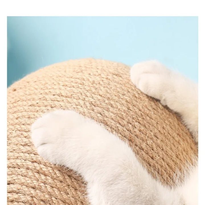Brinquedo Arranhador com Bola de Sisal – Proteção para Móveis