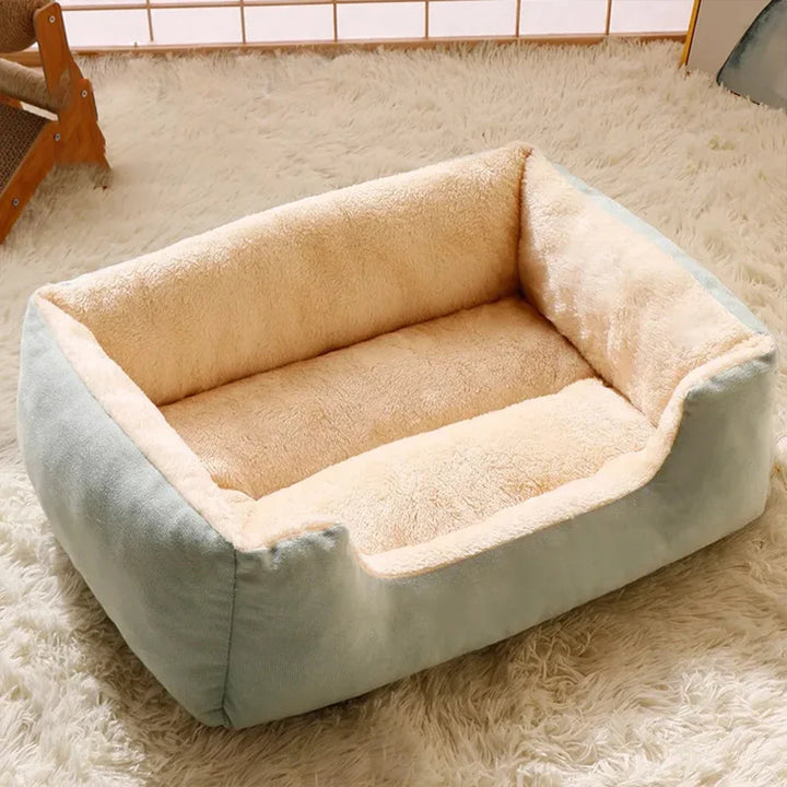 Cama para Gatos e Cães Pequenos – Macia e Confortável | Almofada em Peluche Curto | Ideal para Gatinhos e Cachorros