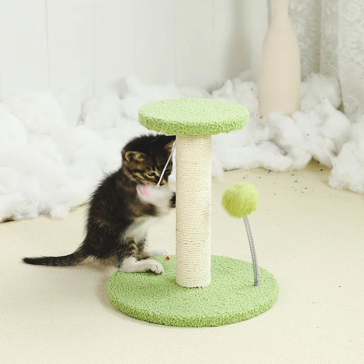 Torre Arranhador para Gatos com Brinquedos Interativos