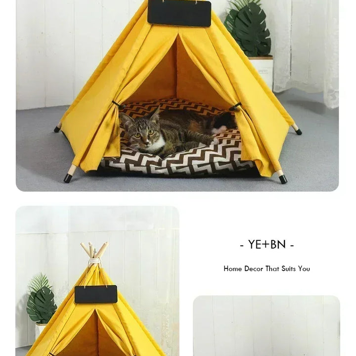 Cabana Pet Estilo Tenda – Conforto, Estilo e Diversão para seu Melhor Amigo!