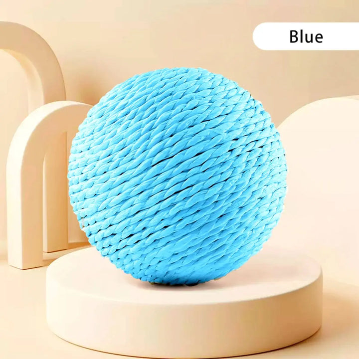 Brinquedo Interativo para Gatos – Bola de Sisal 10cm | Limpeza de Dentes e Estímulo para Gatinhos 🐾