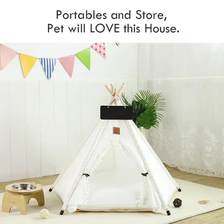 Cabana Pet Estilo Tenda – Conforto, Estilo e Diversão para seu Melhor Amigo!