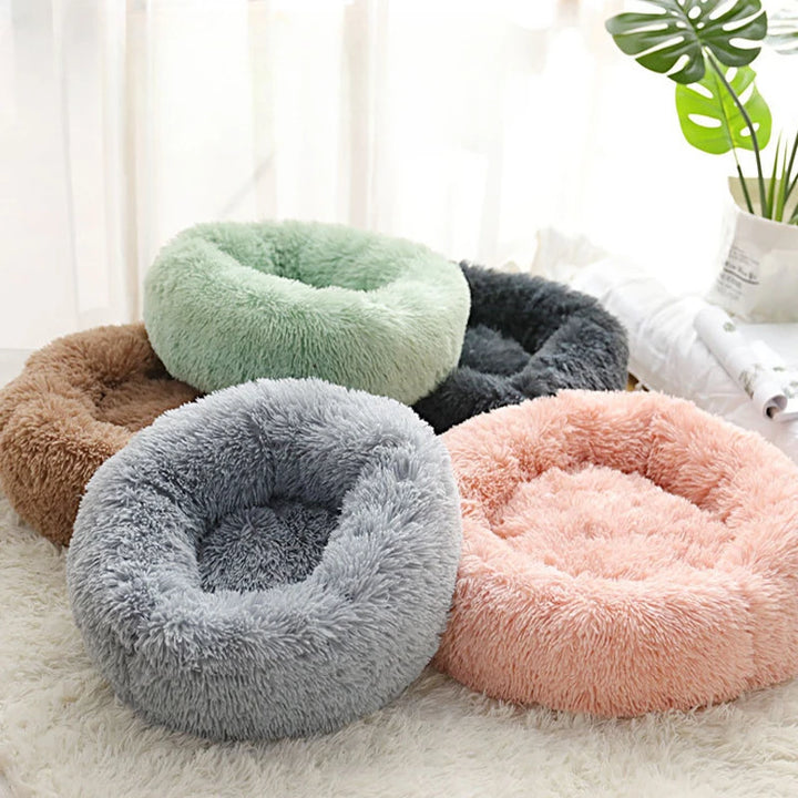 Cama Ninho Redonda em Peluche para Gatos , Aconchegante, Removível e Lavável | Decoração Universal para Casa 🐾