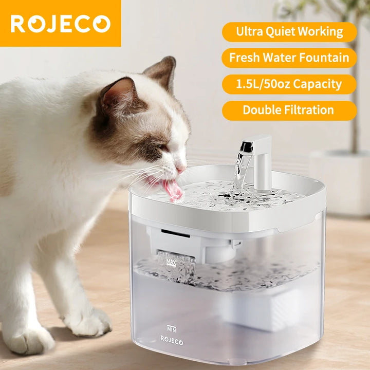 Fonte Inteligente  de Água para Gatos – Bebedouro Automático para Animais de Estimação (Gatos e Cães), com Filtro Purificador de Água Recirculante