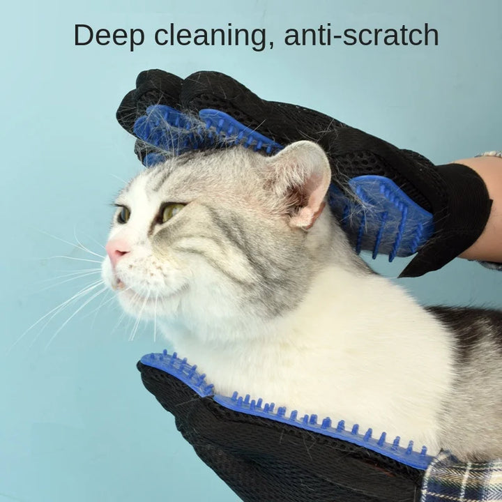 Luva de Higiene em Silicone para Animais – Escova e Removedor de Pelos | Ideal para Banho e Escovagem de Cães e Gatos