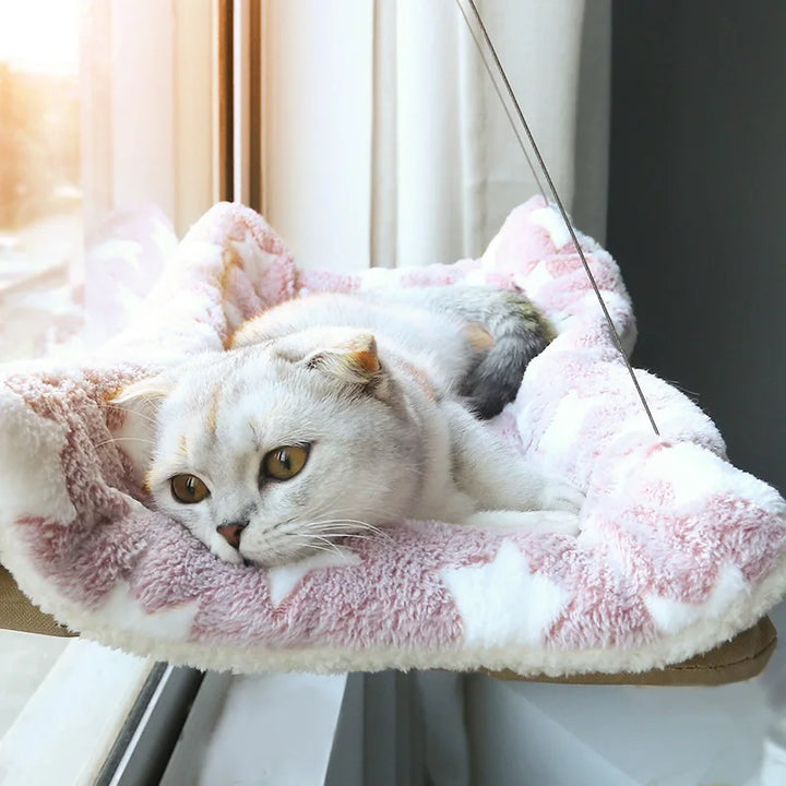Rede Suspensa para Gatos – Cama Aérea de Janela, Casa e Ninho para Gatinhos, Suporta até 20kg