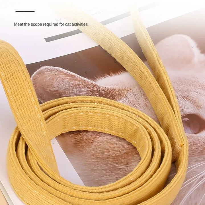 Conjunto Arnês, Trela e Coleira para Gato – Ajustável, Estilo Abelha, Dupla Camada | Ideal para Passeios ao Ar Livre 🐾