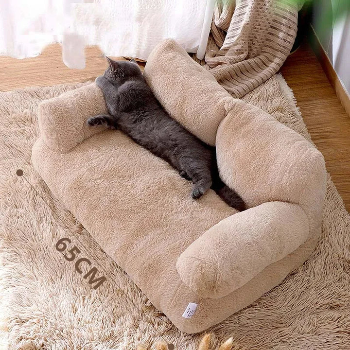 Cama Luxuosa para Gatos – Estilo Sofá, Quente e Aconchegante para o Inverno | Ideal para Gatos e Cães de Pequeno e Médio Porte