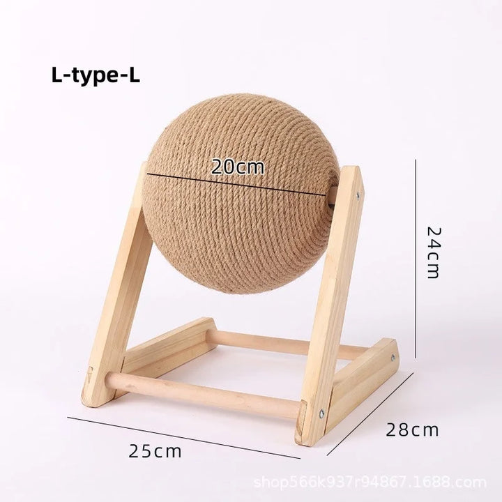 Brinquedo Arranhador com Bola de Sisal – Proteção para Móveis