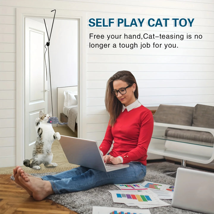 Brinquedo Suspenso para Porta – Alívio de Stress para Gatos e Gatinhos | Ideal para Sala de Estar