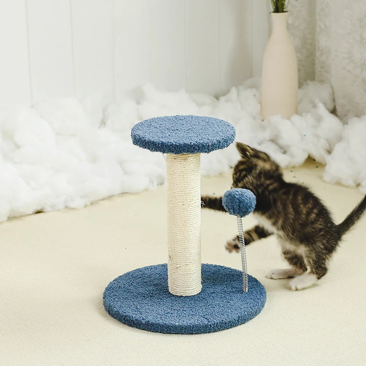 Torre Arranhador para Gatos com Brinquedos Interativos