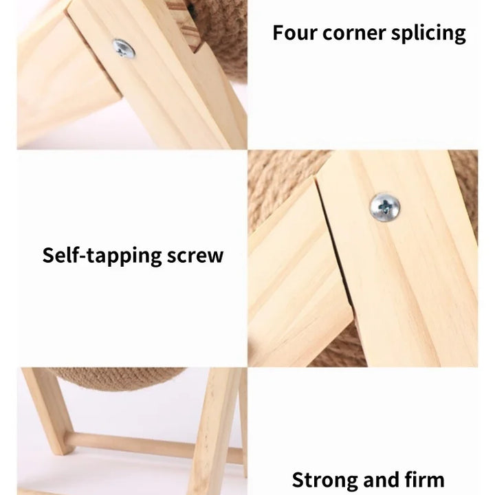 Brinquedo Arranhador com Bola de Sisal – Proteção para Móveis