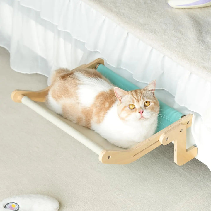 Cama Suspensa para Gatos — Rede de Janela ou Varanda, Portátil e Removível