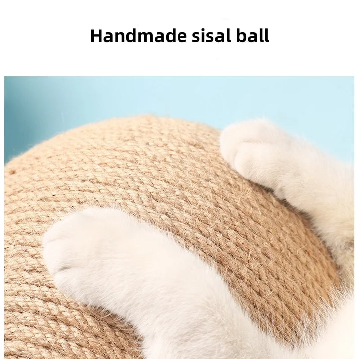 Brinquedo Arranhador com Bola de Sisal – Proteção para Móveis