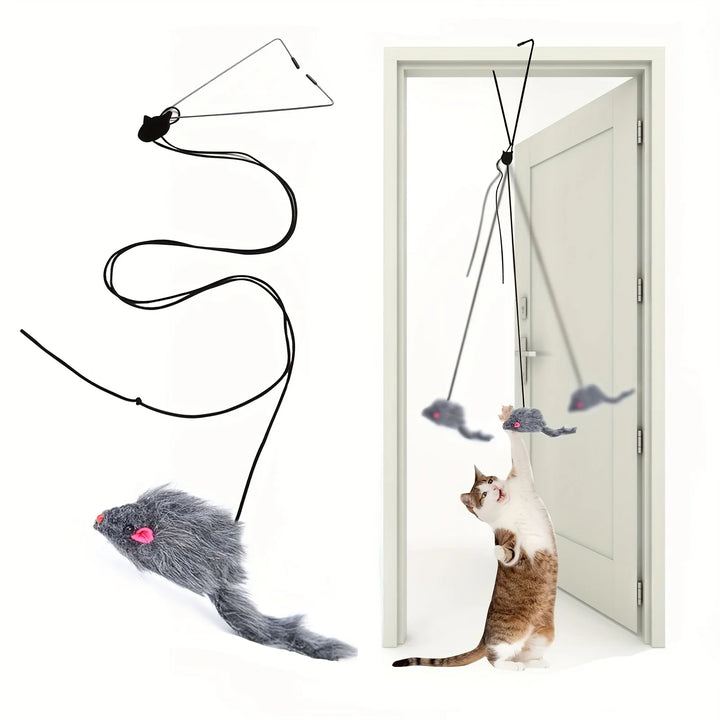 Brinquedo Suspenso para Porta – Alívio de Stress para Gatos e Gatinhos | Ideal para Sala de Estar