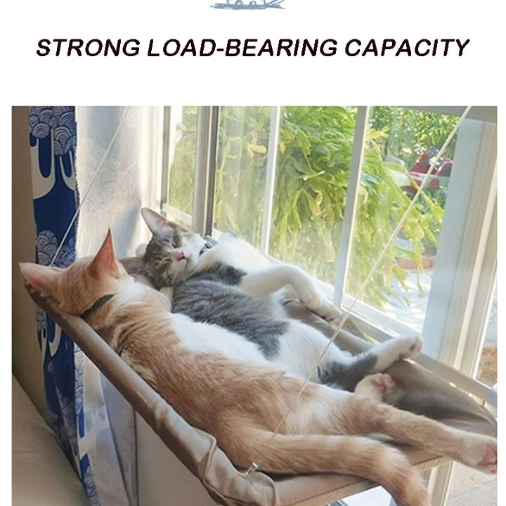 Rede Suspensa para Gatos – Cama Aérea de Janela, Casa e Ninho para Gatinhos, Suporta até 20kg