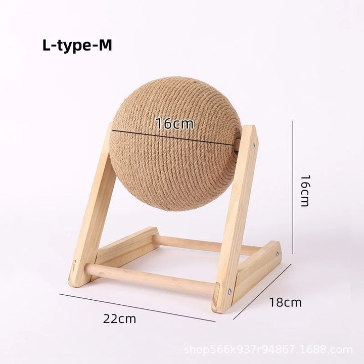 Brinquedo Arranhador com Bola de Sisal – Proteção para Móveis