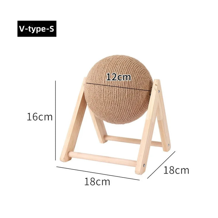 Brinquedo Arranhador com Bola de Sisal – Proteção para Móveis