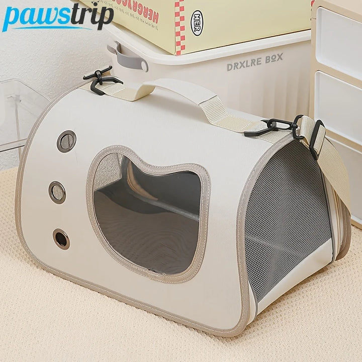 Mala de Transporte Portátil para Gatos e Cães Pequenos – Dobrável, Respirável e Versátil
