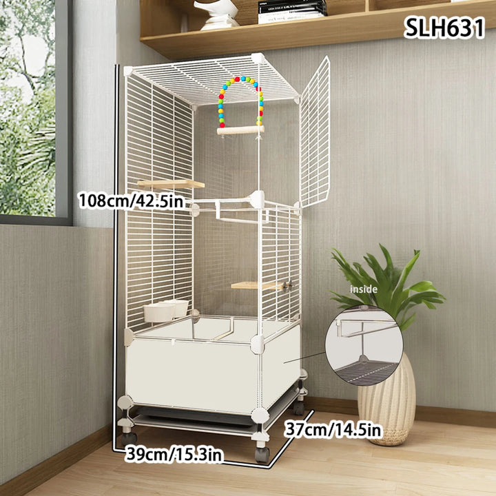 Gaiola Luxuosa para Pássaros – Vários Tamanhos