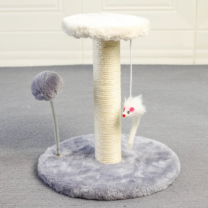 Torre Arranhador para Gatos com Brinquedos Interativos