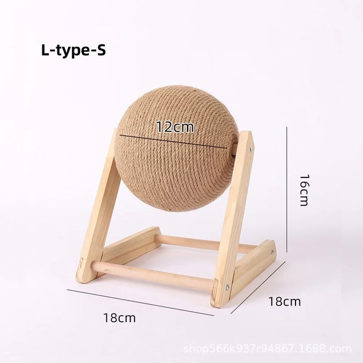Brinquedo Arranhador com Bola de Sisal – Proteção para Móveis