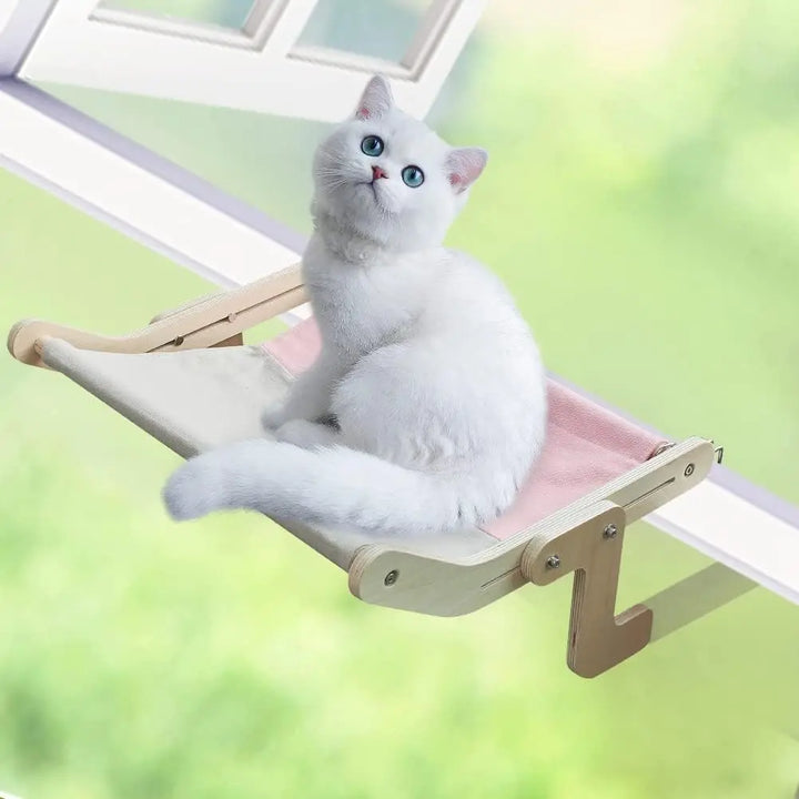 Cama Suspensa para Gatos — Rede de Janela ou Varanda, Portátil e Removível