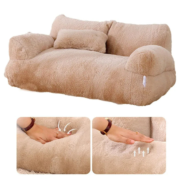 Cama Luxuosa para Gatos – Estilo Sofá, Quente e Aconchegante para o Inverno | Ideal para Gatos e Cães de Pequeno e Médio Porte