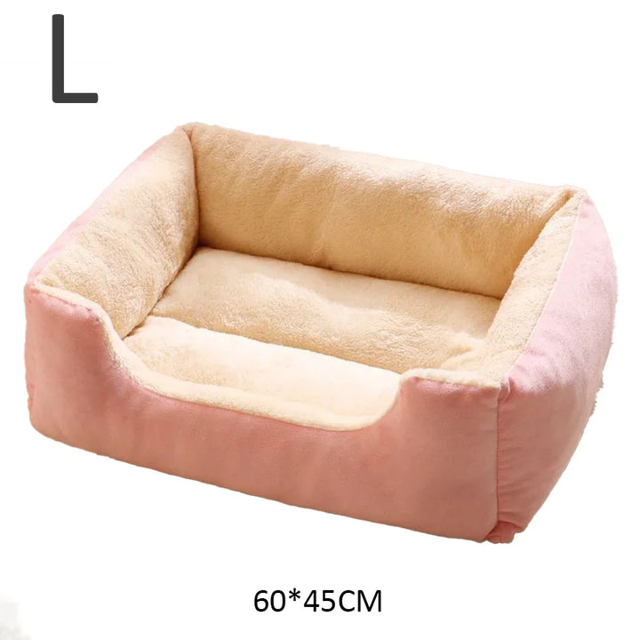 Cama para Gatos e Cães Pequenos – Macia e Confortável | Almofada em Peluche Curto | Ideal para Gatinhos e Cachorros