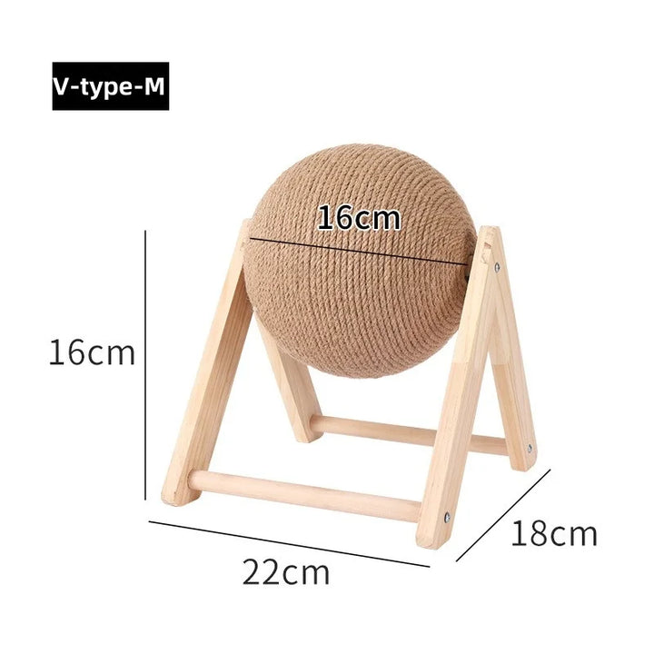 Brinquedo Arranhador com Bola de Sisal – Proteção para Móveis