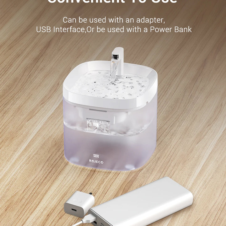 Fonte Inteligente  de Água para Gatos – Bebedouro Automático para Animais de Estimação (Gatos e Cães), com Filtro Purificador de Água Recirculante