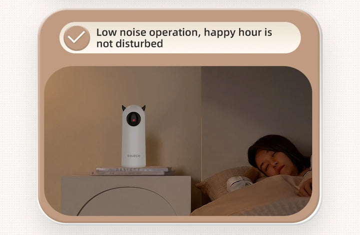 Diversão Inteligente para Pets – Laser Automático ROJECO, Brinquedo Portátil para Gatos e Cães