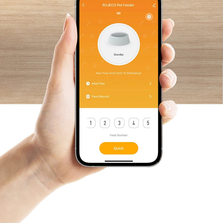 Alimentador Automático Inteligente 2L para Gatos e Cães – Dispenser Wi-Fi para Ração Seca com Controle Remoto