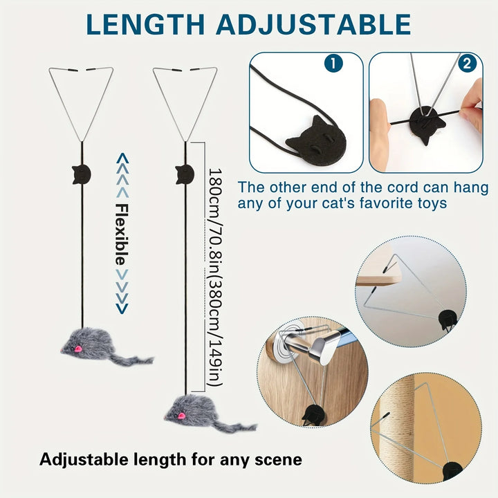 Brinquedo Suspenso para Porta – Alívio de Stress para Gatos e Gatinhos | Ideal para Sala de Estar