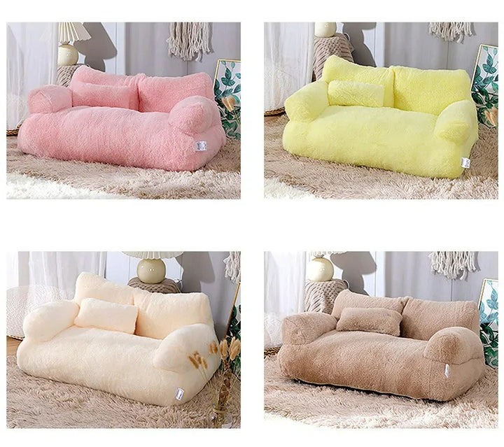 Cama Luxuosa para Gatos – Estilo Sofá, Quente e Aconchegante para o Inverno | Ideal para Gatos e Cães de Pequeno e Médio Porte